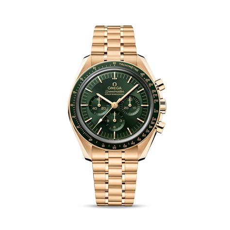 omega speedmaster green gold